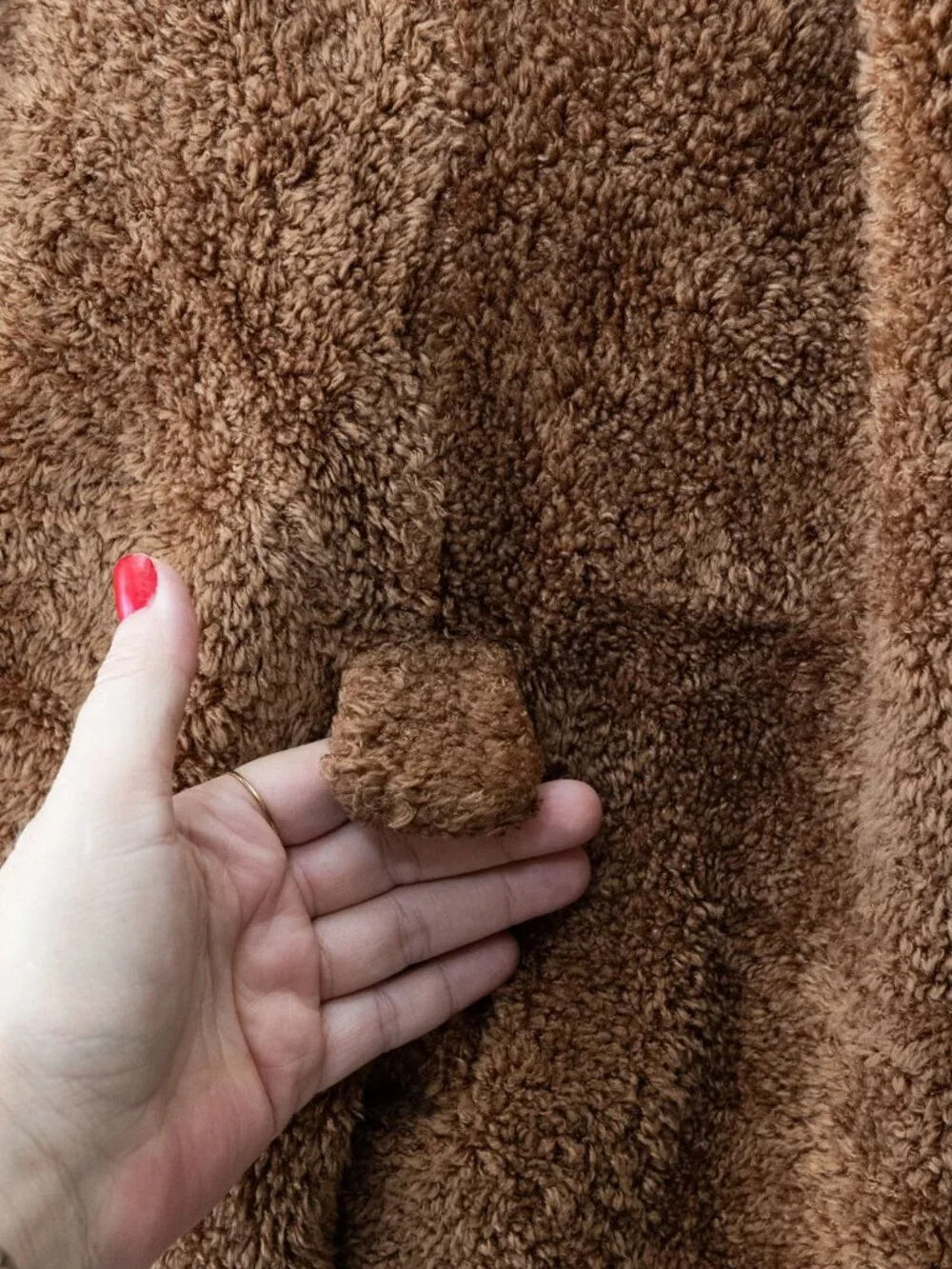 Baby Gap Teddy Bear Fleece Romper 12-18M Brown Sherpa One Piece Tail Cozy